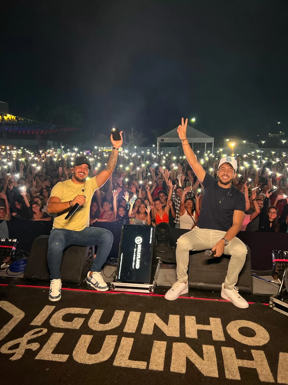 Em ato solidário, Iguinho e Lulinha arrecadam mais de 3.5 toneladas de alimentos para o Rio Grande do Sul em gravação de CD